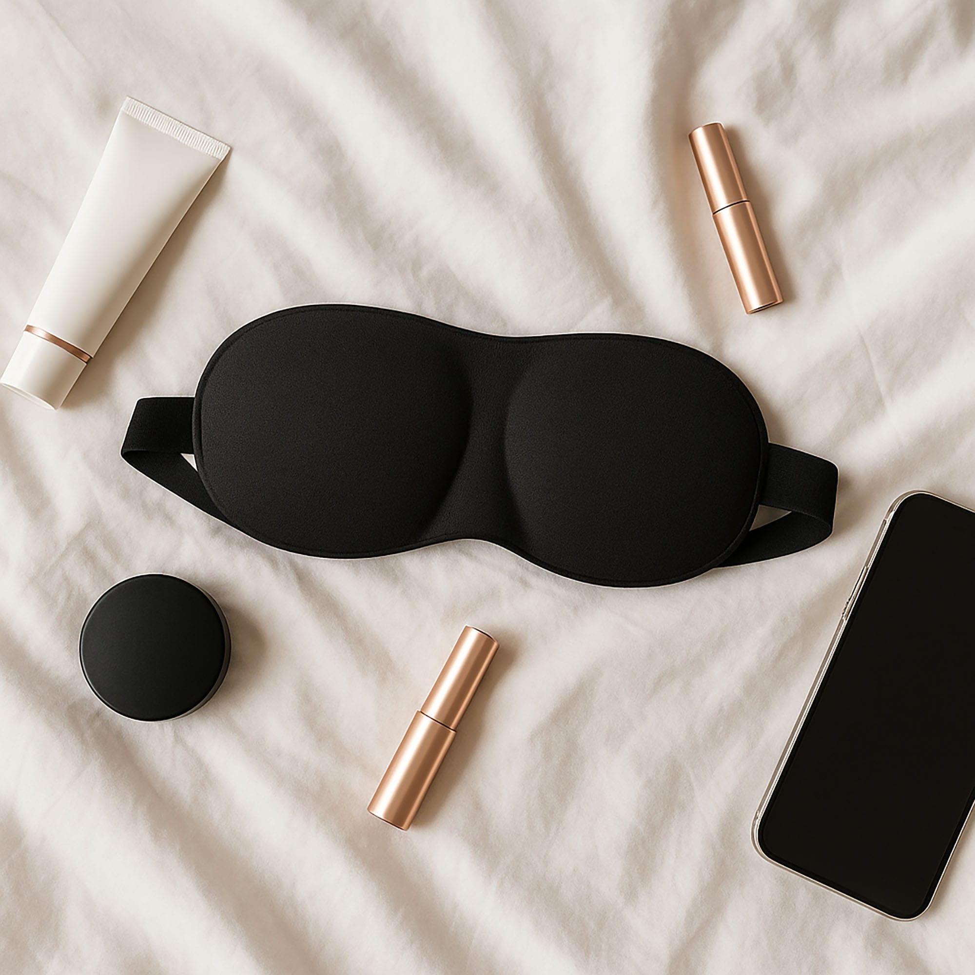 Opaska na Oczy do Spania Maska na Sen Podróżna do Samolotu Przepaska Czarna 5 Opaska na Oczy do Spania Maska na Sen Podróżna do Samolotu Przepaska Czarna - obrazek 5