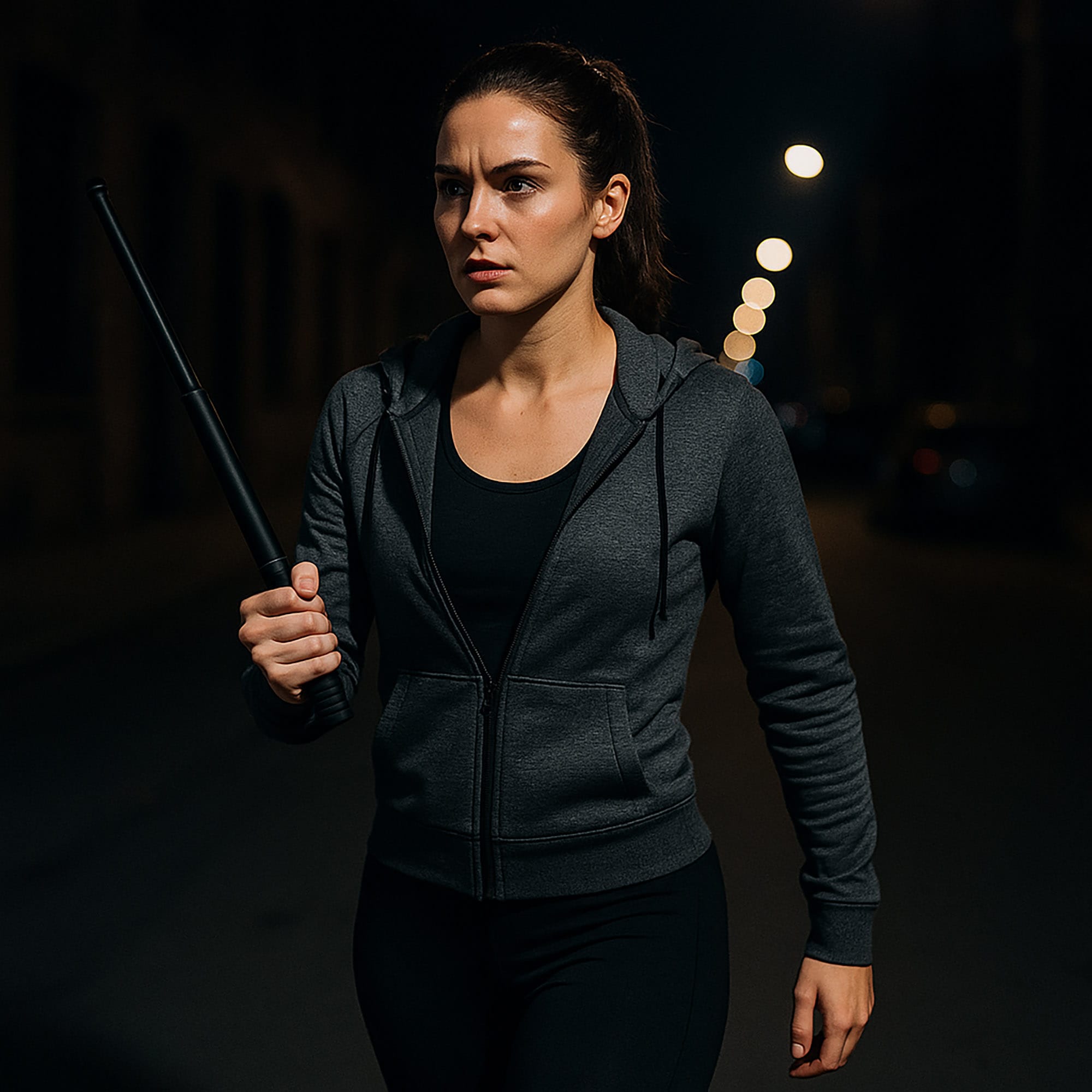 Pałka Teleskopowa Składana Baton Hartowana Stalowa Policyjna + Etui 49,5 cm 2 Pałka Teleskopowa Składana Baton Hartowana Stalowa Policyjna + Etui 49,5 cm - obrazek 2