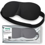 Opaska na Oczy do Spania Maska na Sen Podróżna do Samolotu Przepaska Czarna