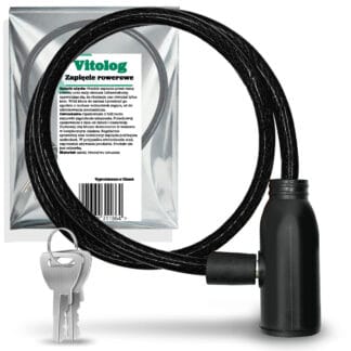 Zapięcie rowerowe zabezpieczenie do roweru linka blokada rowerowa kluczyk