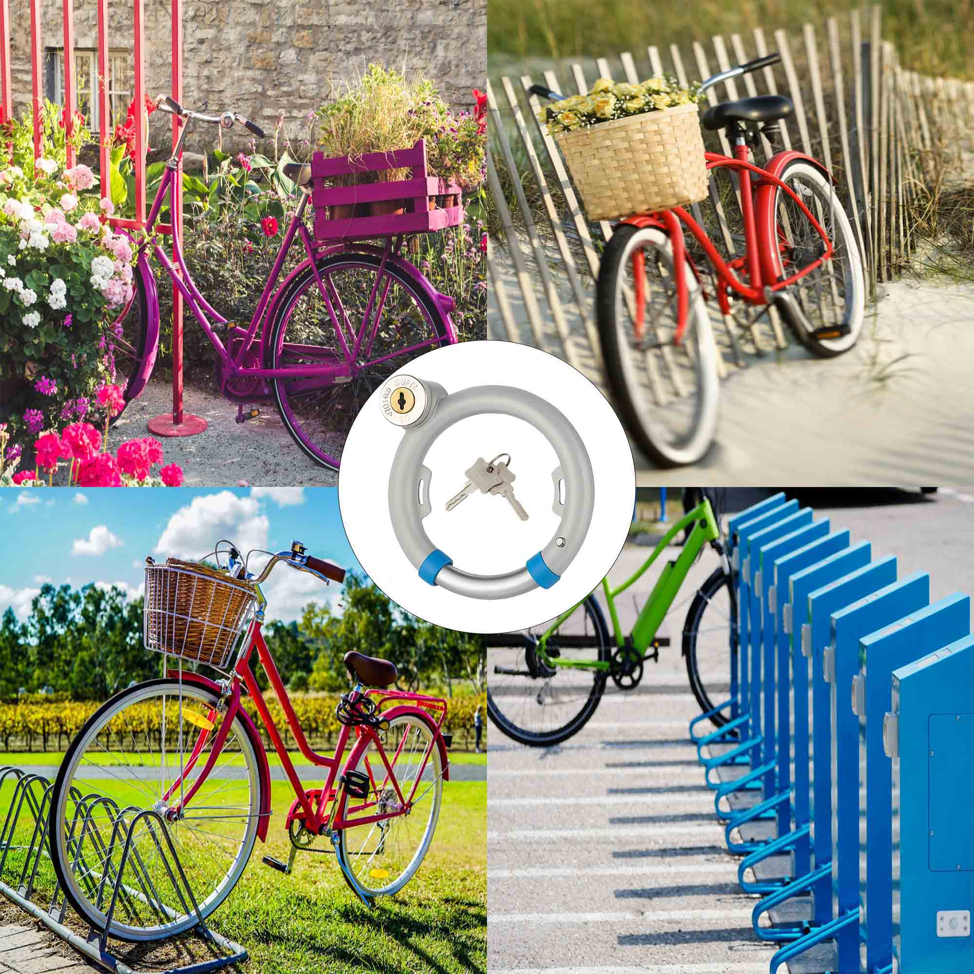 Zapięcie zabezpieczenie do roweru blokada rowerowa tylnego koła rowerowego 4 Zapięcie zabezpieczenie do roweru blokada rowerowa tylnego koła rowerowego - obrazek 4