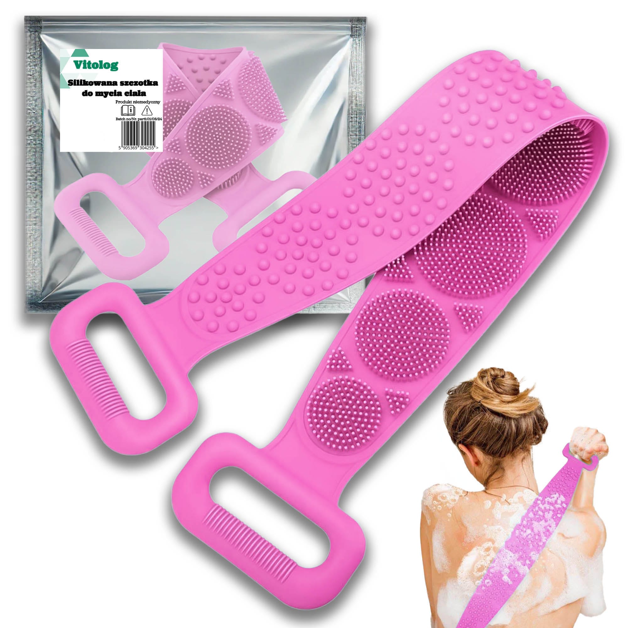 Masażer Pleców Szczotka do Kąpieli Kąpielowa do Mycia Pleców Gąbka Myjka 1 Masażer Pleców Szczotka do Kąpieli Kąpielowa do Mycia Pleców Gąbka Myjka