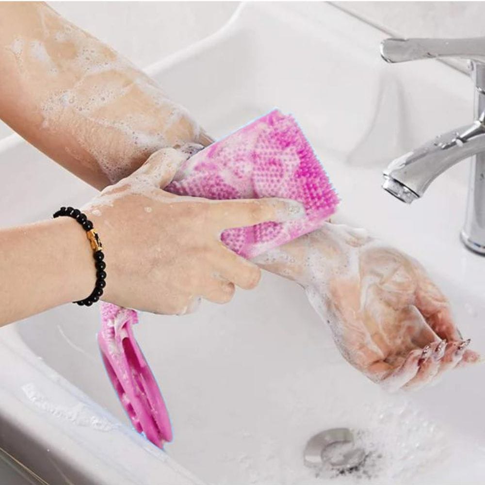 Masażer Pleców Szczotka do Kąpieli Kąpielowa do Mycia Pleców Gąbka Myjka 4 Masażer Pleców Szczotka do Kąpieli Kąpielowa do Mycia Pleców Gąbka Myjka - obrazek 4