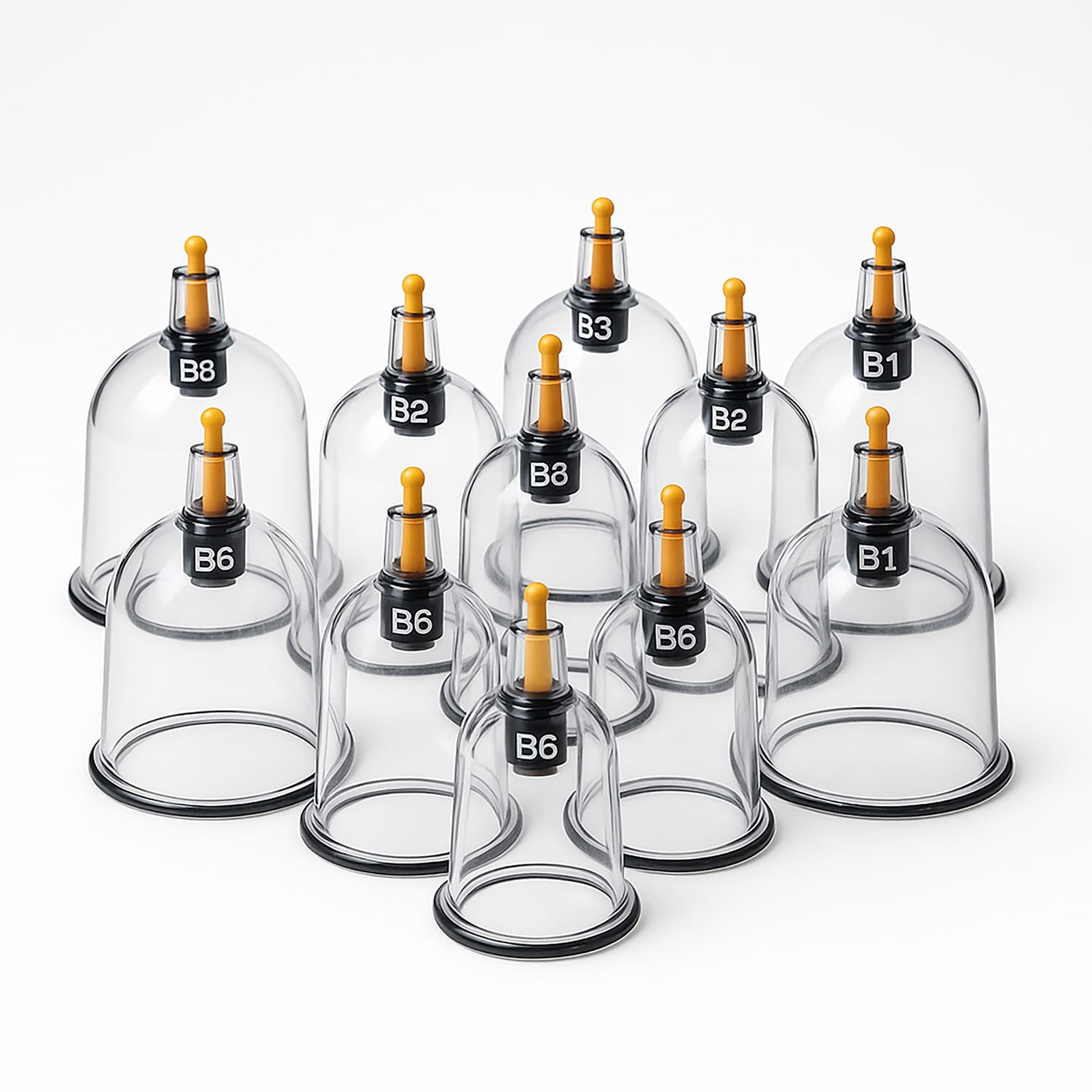 Bańki Chińskie Próżniowe Bezogniowe Lekarskie Z Pompka Zestaw 12 Sztuk 8 Bańki Chińskie Próżniowe Bezogniowe Lekarskie Z Pompka Zestaw 12 Sztuk - obrazek 8