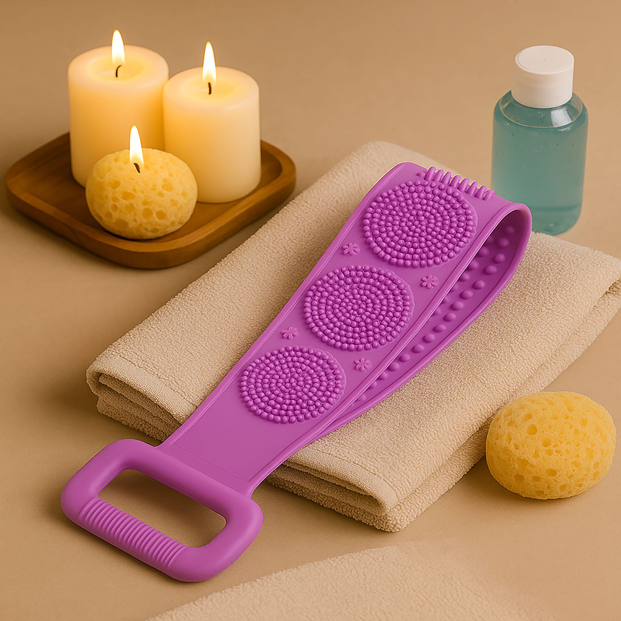 Masażer Pleców Szczotka do Kąpieli Kąpielowa do Mycia Pleców Gąbka Myjka 8 Masażer Pleców Szczotka do Kąpieli Kąpielowa do Mycia Pleców Gąbka Myjka - obrazek 8