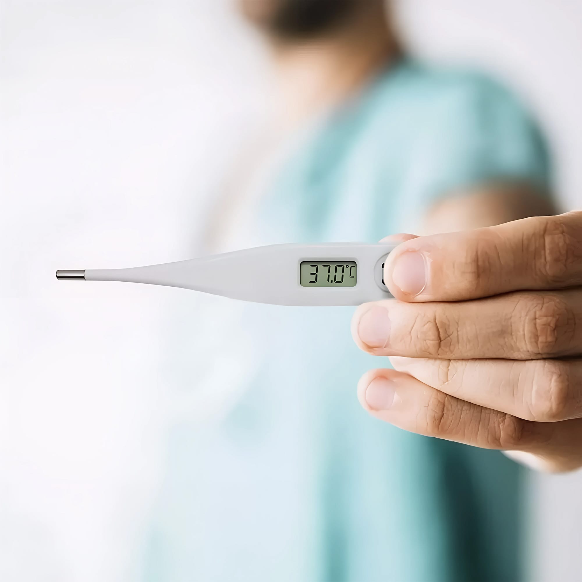 Termometr Elektroniczny Cyfrowy do Pomiaru Temperatury Ciała z Etui 6 Termometr Elektroniczny Cyfrowy do Pomiaru Temperatury Ciała z Etui - obrazek 6