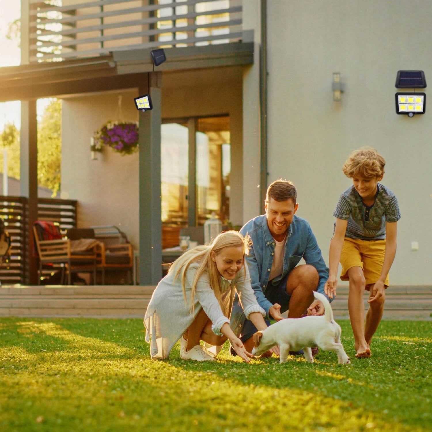 Lampa Solarna LED Ogrodowa Zewnętrzna z Czujnikiem Ruchu Zmierzchu Kinkiet 8 Lampa Solarna LED Ogrodowa Zewnętrzna z Czujnikiem Ruchu Zmierzchu Kinkiet - obrazek 8