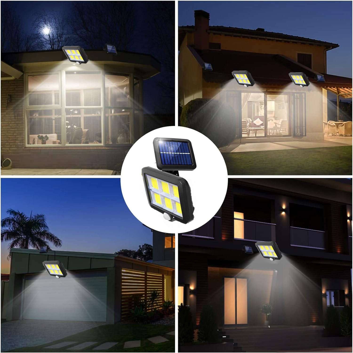 Lampa Solarna LED Ogrodowa Zewnętrzna z Czujnikiem Ruchu Zmierzchu Kinkiet 4 Lampa Solarna LED Ogrodowa Zewnętrzna z Czujnikiem Ruchu Zmierzchu Kinkiet - obrazek 4