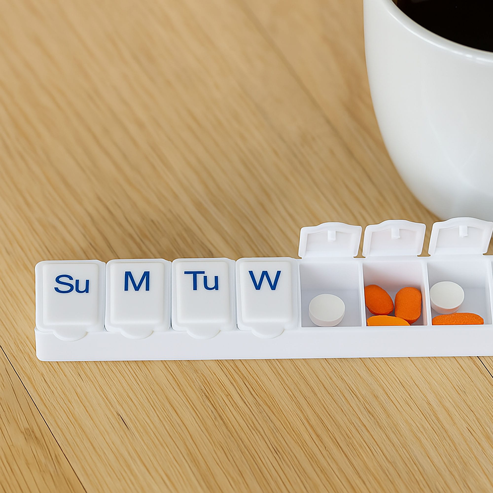 2x Pojemnik Organizer Tygodniowy na Leki Tabletki Pudełko Kasetka Lekarstwa 2 2x Pojemnik Organizer Tygodniowy na Leki Tabletki Pudełko Kasetka Lekarstwa - obrazek 2