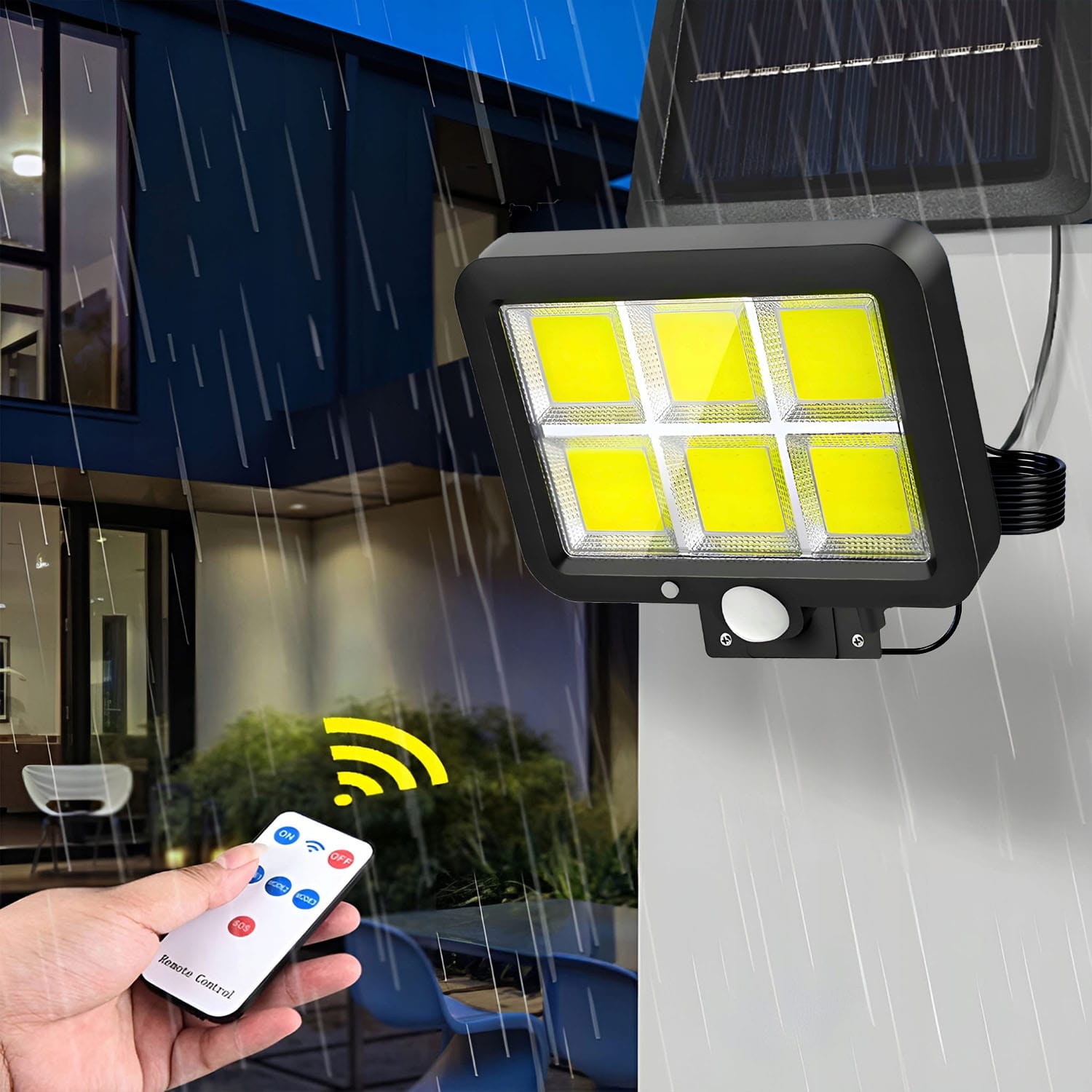 Lampa Solarna LED Ogrodowa Zewnętrzna z Czujnikiem Ruchu Zmierzchu Kinkiet 13 Lampa Solarna LED Ogrodowa Zewnętrzna z Czujnikiem Ruchu Zmierzchu Kinkiet - obrazek 13