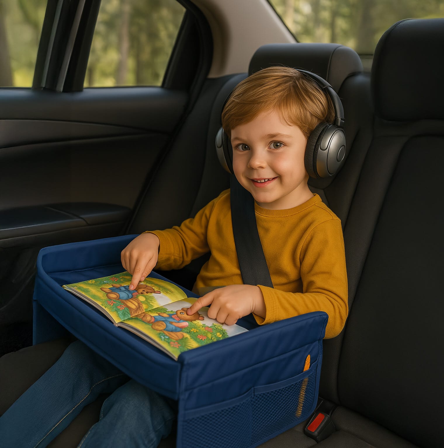 Stolik Podróżny dla Dzieci do Samochodu Auta Fotelika Samochodowego Tacka Organizer dla Dziecka 2 Stolik Podróżny dla Dzieci do Samochodu Auta Fotelika Samochodowego Tacka Organizer dla Dziecka - obrazek 2