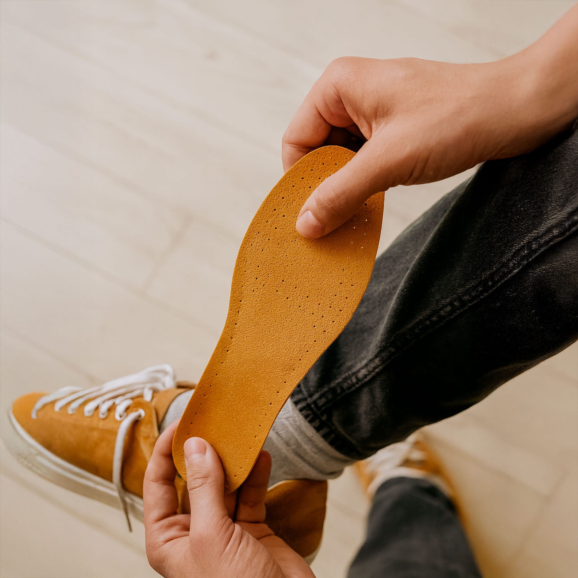 Wkładki Do Butów Skórzane Oddychające Perforowane Przeciwpotne Do Butów BHP 5 Wkładki Do Butów Skórzane Oddychające Perforowane Przeciwpotne Do Butów BHP - obrazek 5