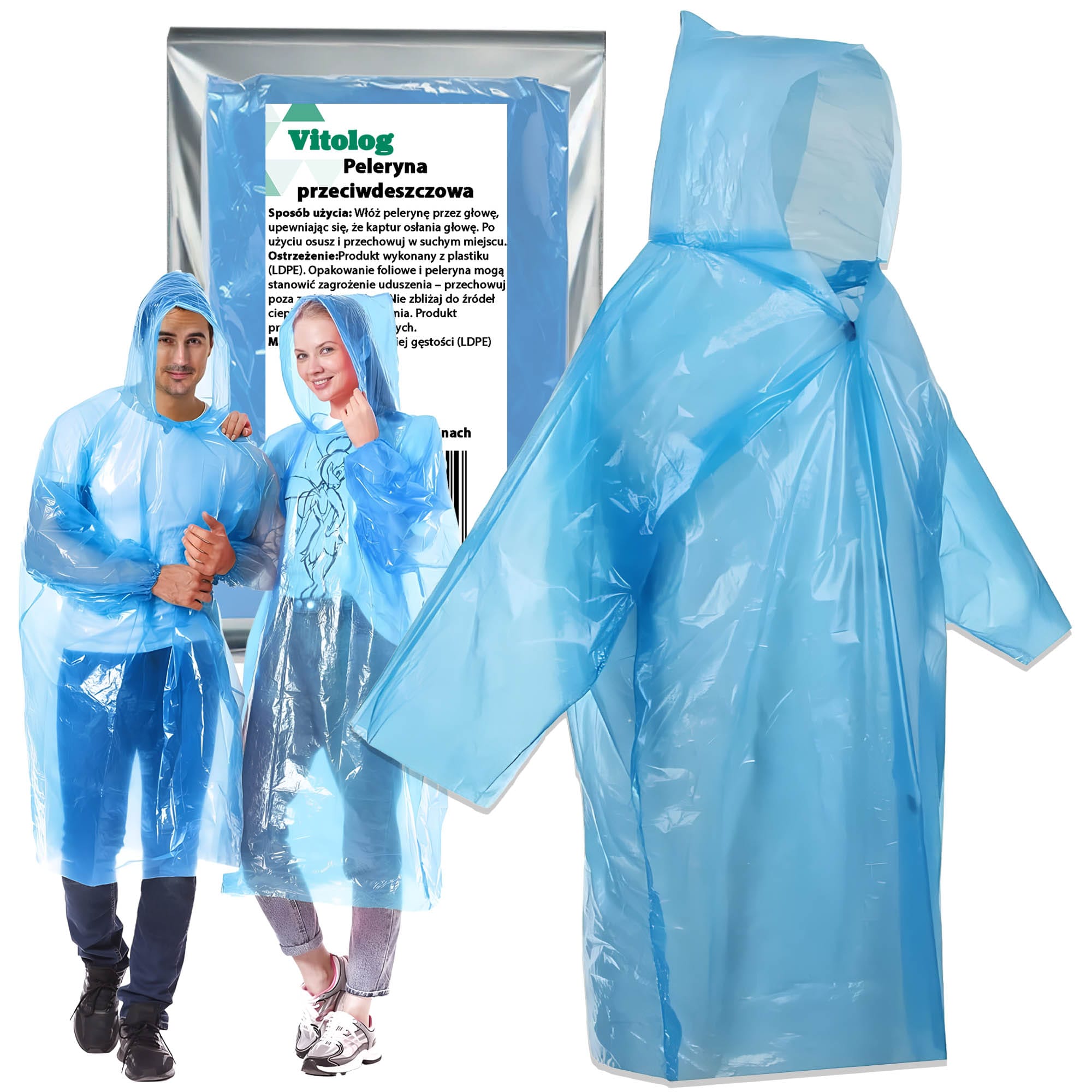 Peleryna Przeciwdeszczowa Palto Płaszcz Przeciwdeszczowy Ponczo Z Rękawami 1 Peleryna Przeciwdeszczowa Palto Płaszcz Przeciwdeszczowy Ponczo Z Rękawami