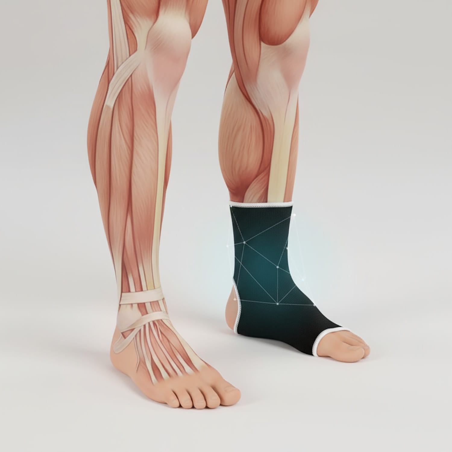 2 szt Opaska Uciskowa na Kostkę Kompresyjna Stabilizator Ściągacz Kostki 3 2 szt Opaska Uciskowa na Kostkę Kompresyjna Stabilizator Ściągacz Kostki - obrazek 3