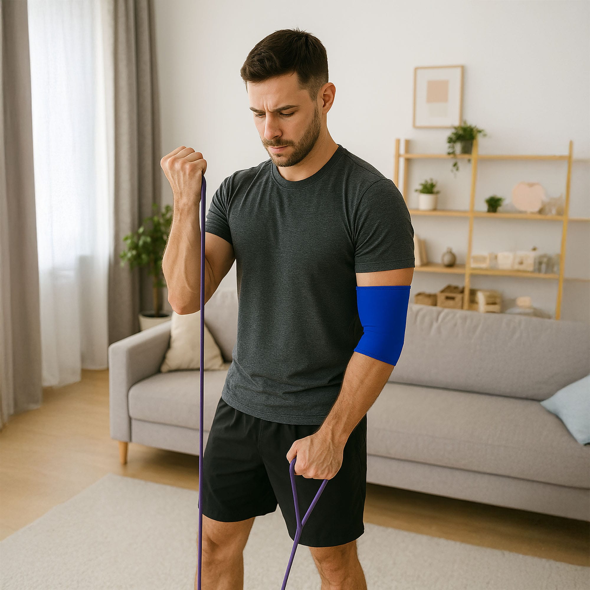 Opaska na Łokieć Tenisisty Stabilizator na Ból Łokcia Ściągacz Usztywniacz 6 Opaska na Łokieć Tenisisty Stabilizator na Ból Łokcia Ściągacz Usztywniacz - obrazek 6