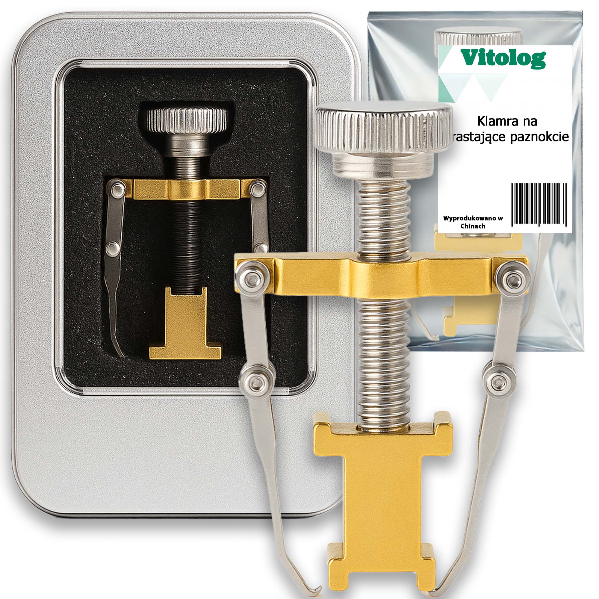 Klamra na Wrastające Paznokcie Wrastający u Stopy do Paznokci Nóg Nogi Klips 1 Klamra na Wrastające Paznokcie Wrastający u Stopy do Paznokci Nóg Nogi Klips