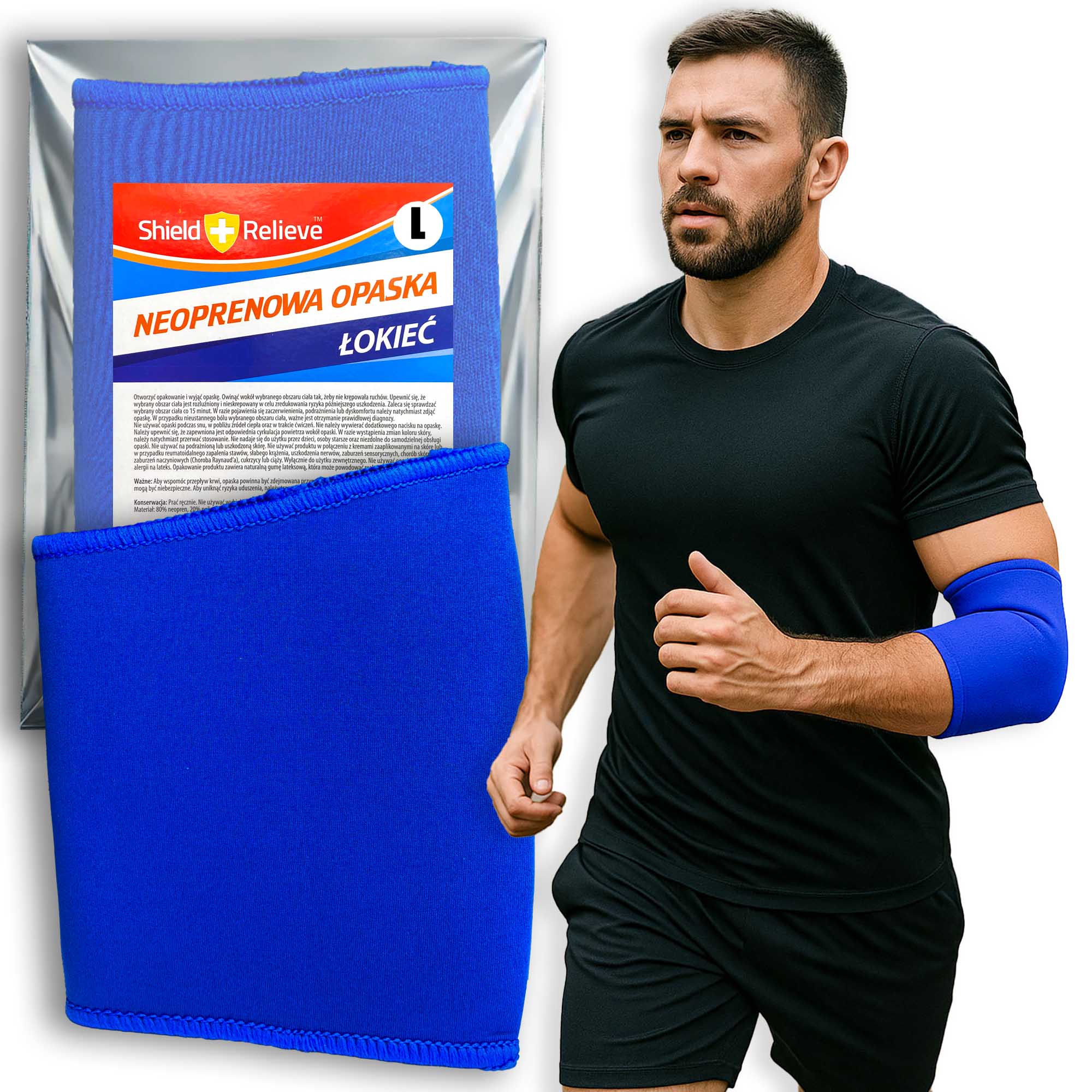 Opaska na Łokieć Tenisisty Stabilizator na Ból Łokcia Ściągacz Usztywniacz 3 Opaska na Łokieć Tenisisty Stabilizator na Ból Łokcia Ściągacz Usztywniacz - obrazek 3