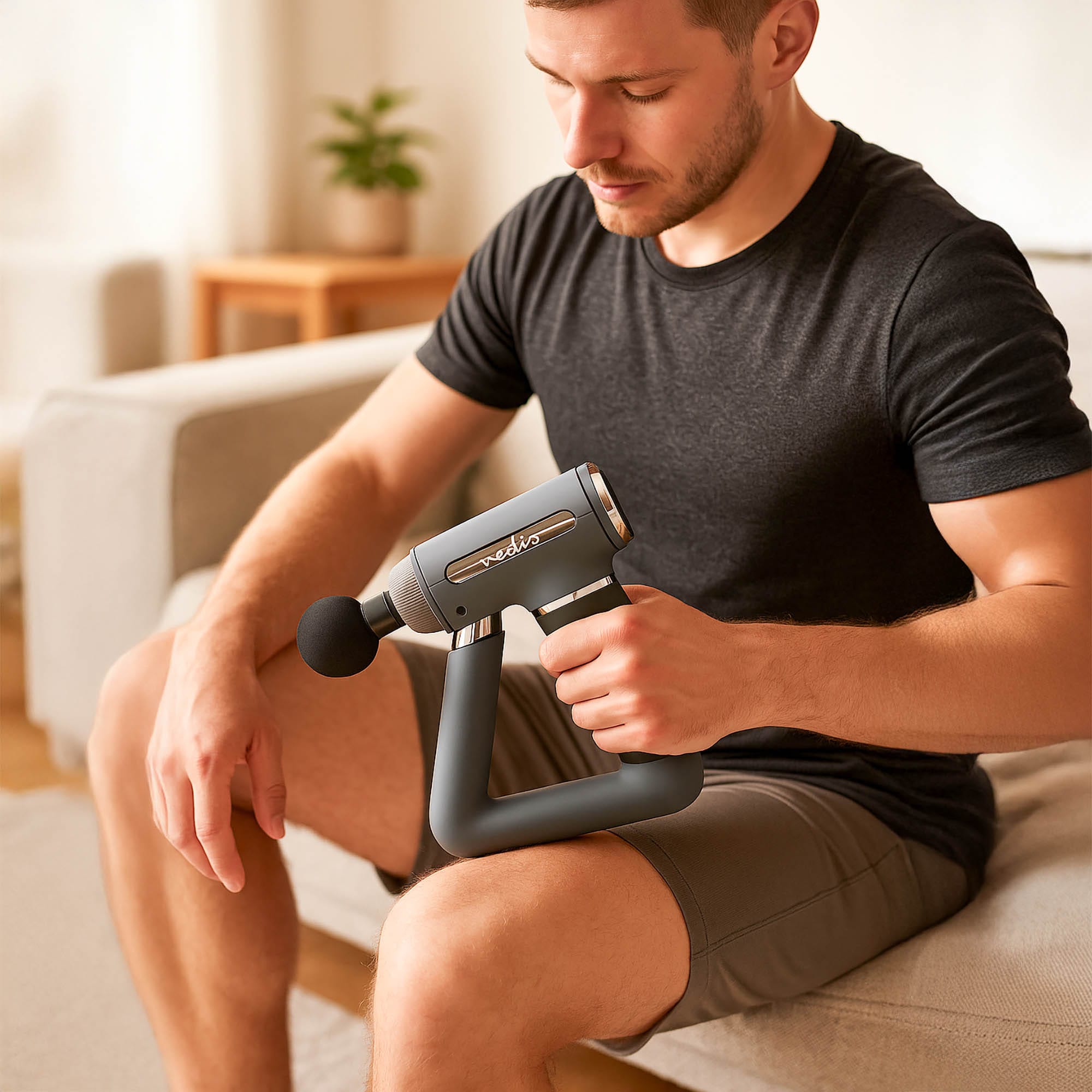 Pistolet do Masażu Masażer Wibracyjny do Ciała Mięśni Pleców Nóg 4 Głowice 2 Pistolet do Masażu Masażer Wibracyjny do Ciała Mięśni Pleców Nóg 4 Głowice - obrazek 2