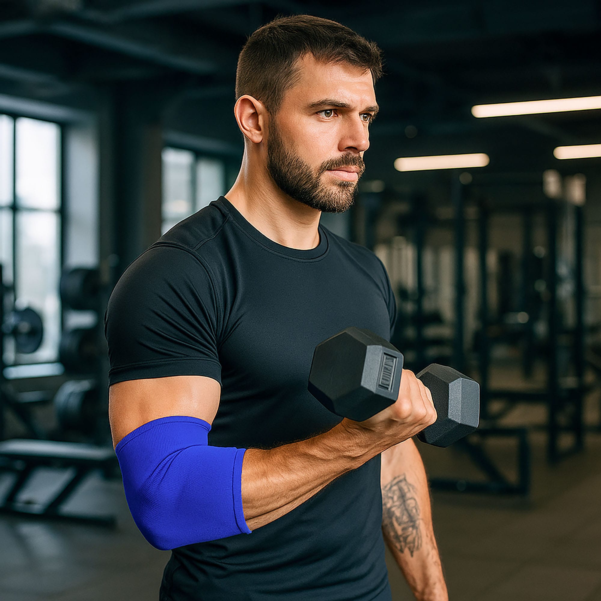 Opaska na Łokieć Tenisisty Stabilizator na Ból Łokcia Ściągacz Usztywniacz 7 Opaska na Łokieć Tenisisty Stabilizator na Ból Łokcia Ściągacz Usztywniacz - obrazek 7