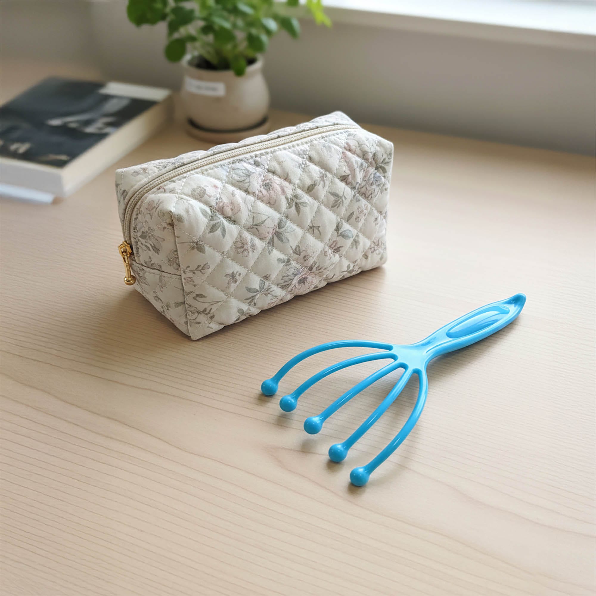 Masażer Ajurwedyjski do Skóry Głowy Włosów Wcierki Drapaczka Grabki Ręczny 4 Masażer Ajurwedyjski do Skóry Głowy Włosów Wcierki Drapaczka Grabki Ręczny - obrazek 4