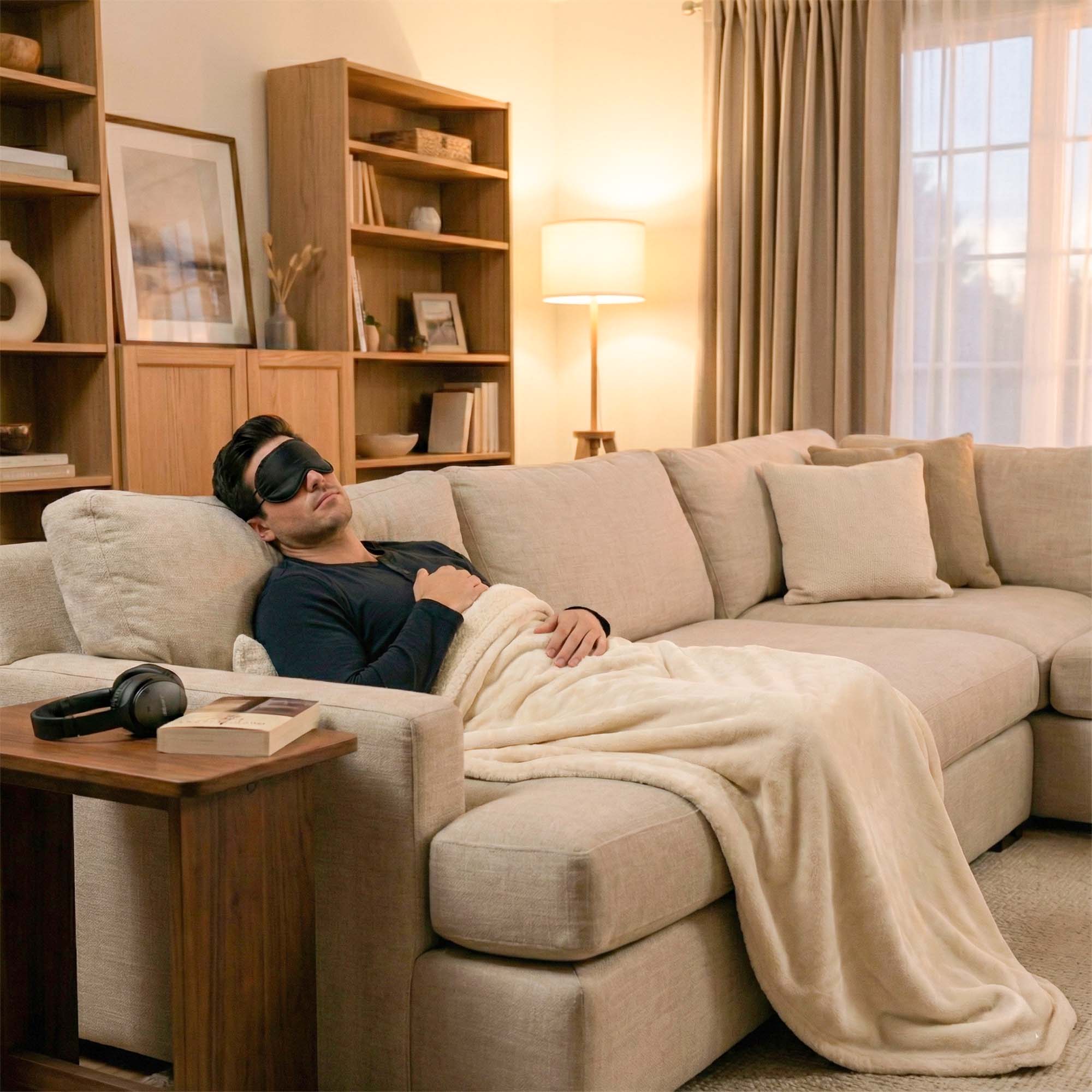 Maska Opaska na Oczy do Spania Snu Damska Męska Zasłona Klapki Przepaska 4 Maska Opaska na Oczy do Spania Snu Damska Męska Zasłona Klapki Przepaska - obrazek 4