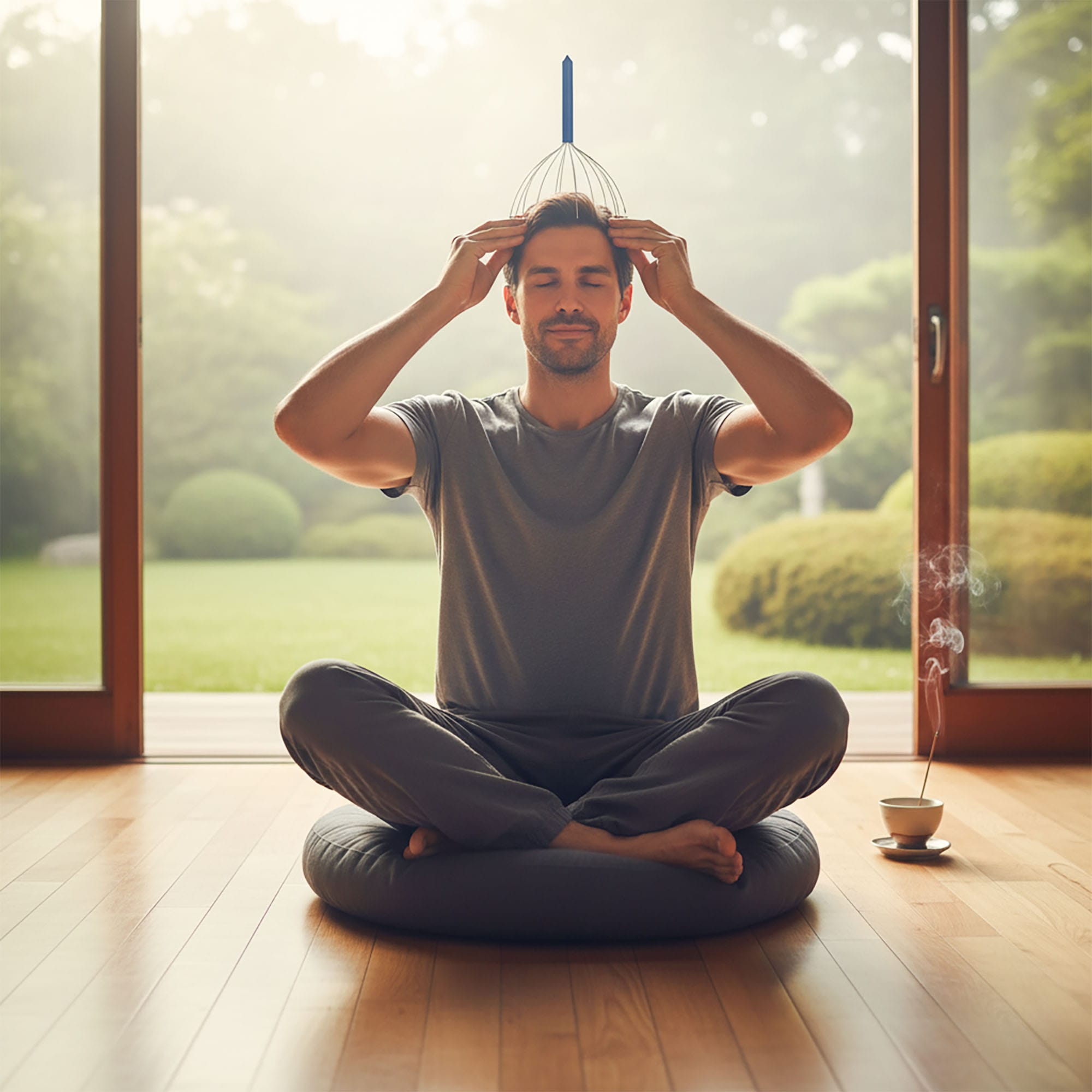 Masażer Ajurwedyjski do Masażu Skóry Głowy Skalpu na Porost Włosów Stalowy 6 Masażer Ajurwedyjski do Masażu Skóry Głowy Skalpu na Porost Włosów Stalowy - obrazek 6