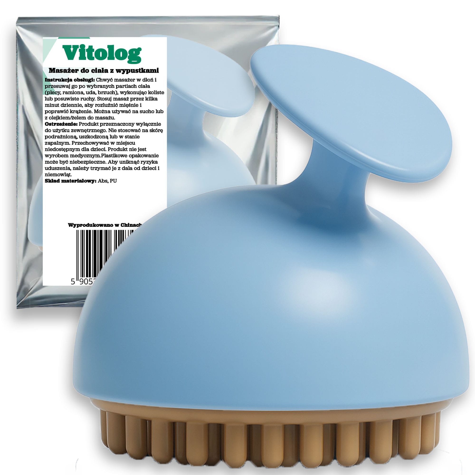 Masażer Antycellulitowy do Masażu Ciała Nóg Ud Brzucha Szczotka na Cellulit 1 Masażer Antycellulitowy do Masażu Ciała Nóg Ud Brzucha Szczotka na Cellulit