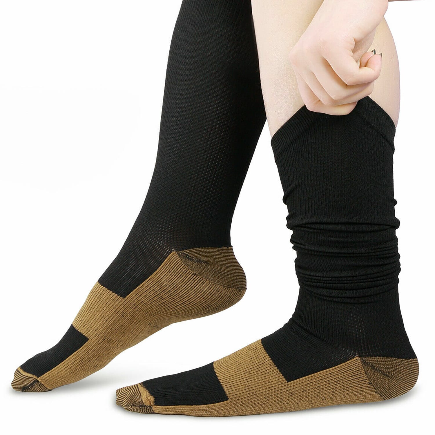 3-pack Podkolanówki Skarpety Kompresyjne Uciskowe Do Biegania Samolotu Przeciw Żylakowe Na Żylaki Kolanówki 42-47 9 3-pack Podkolanówki Skarpety Kompresyjne Uciskowe Do Biegania Samolotu Przeciw Żylakowe Na Żylaki Kolanówki 42-47 - obrazek 9