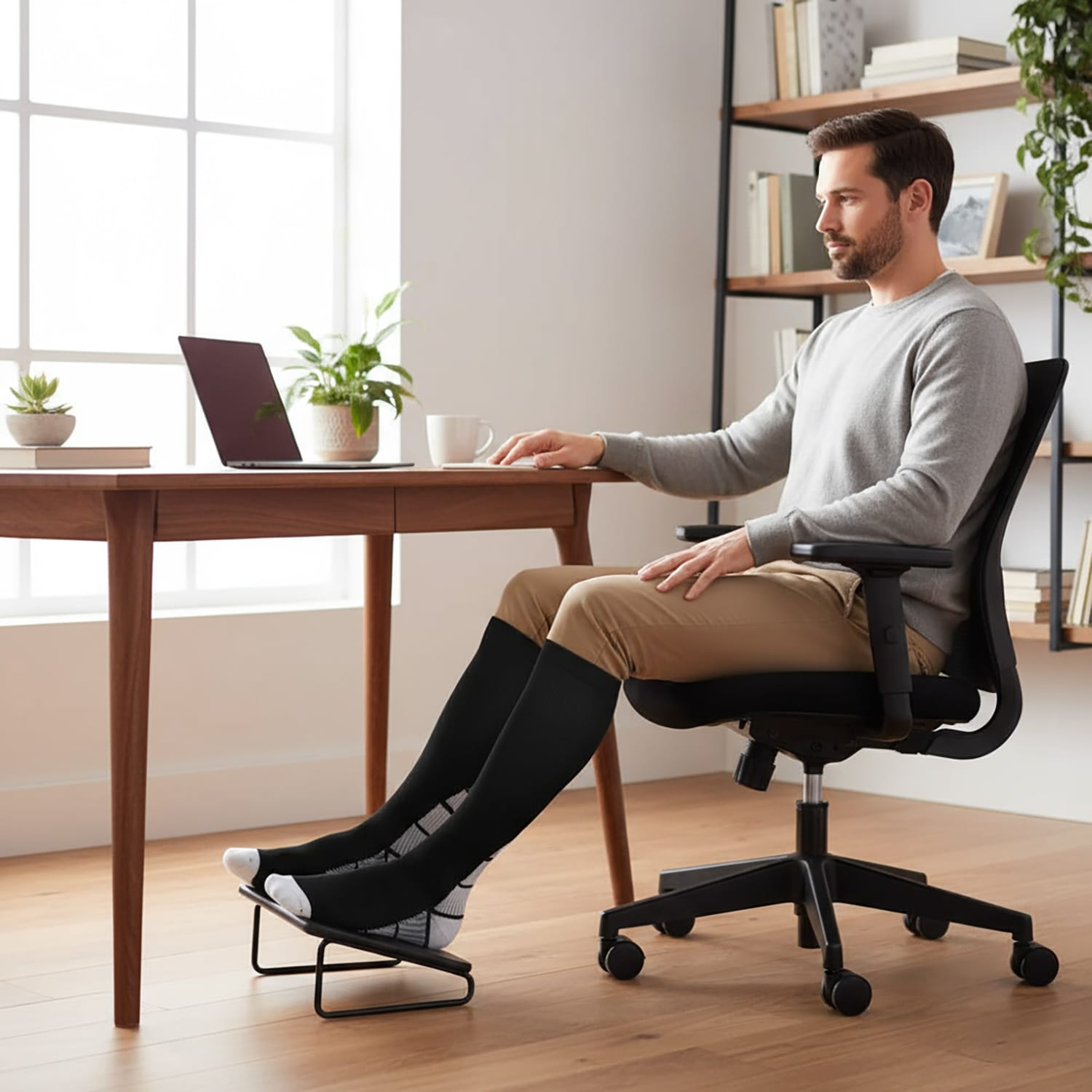 3 pack Kompresyjne Podkolanówki Skarpety Uciskowe Przeciwżylakowe na Żylaki Długie S/M 3 3 pack Kompresyjne Podkolanówki Skarpety Uciskowe Przeciwżylakowe na Żylaki Długie S/M - obrazek 3