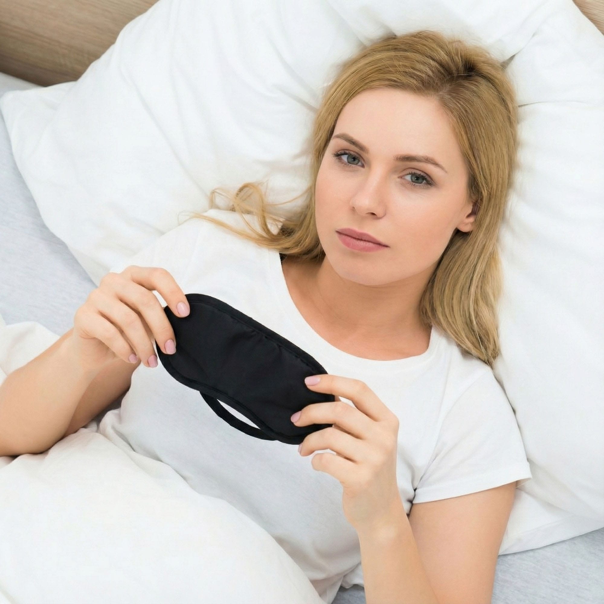 Maska Opaska na Oczy do Spania Snu Damska Męska Zasłona Klapki Przepaska 2 Maska Opaska na Oczy do Spania Snu Damska Męska Zasłona Klapki Przepaska - obrazek 2