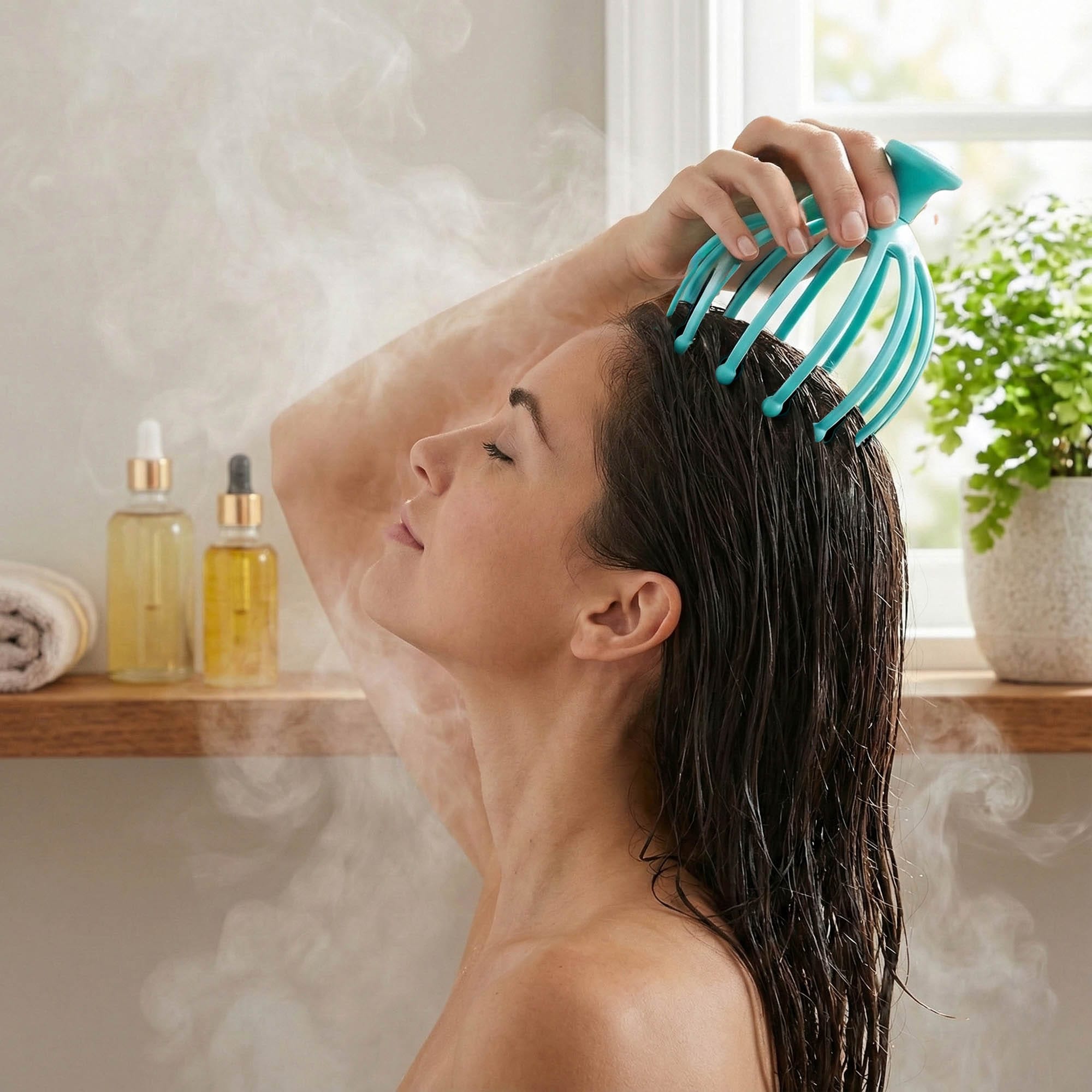 Masażer do Skóry Głowy Wcierki Skalpu Relaksujący Grabki na Porost Włosów 2 Masażer do Skóry Głowy Wcierki Skalpu Relaksujący Grabki na Porost Włosów - obrazek 2