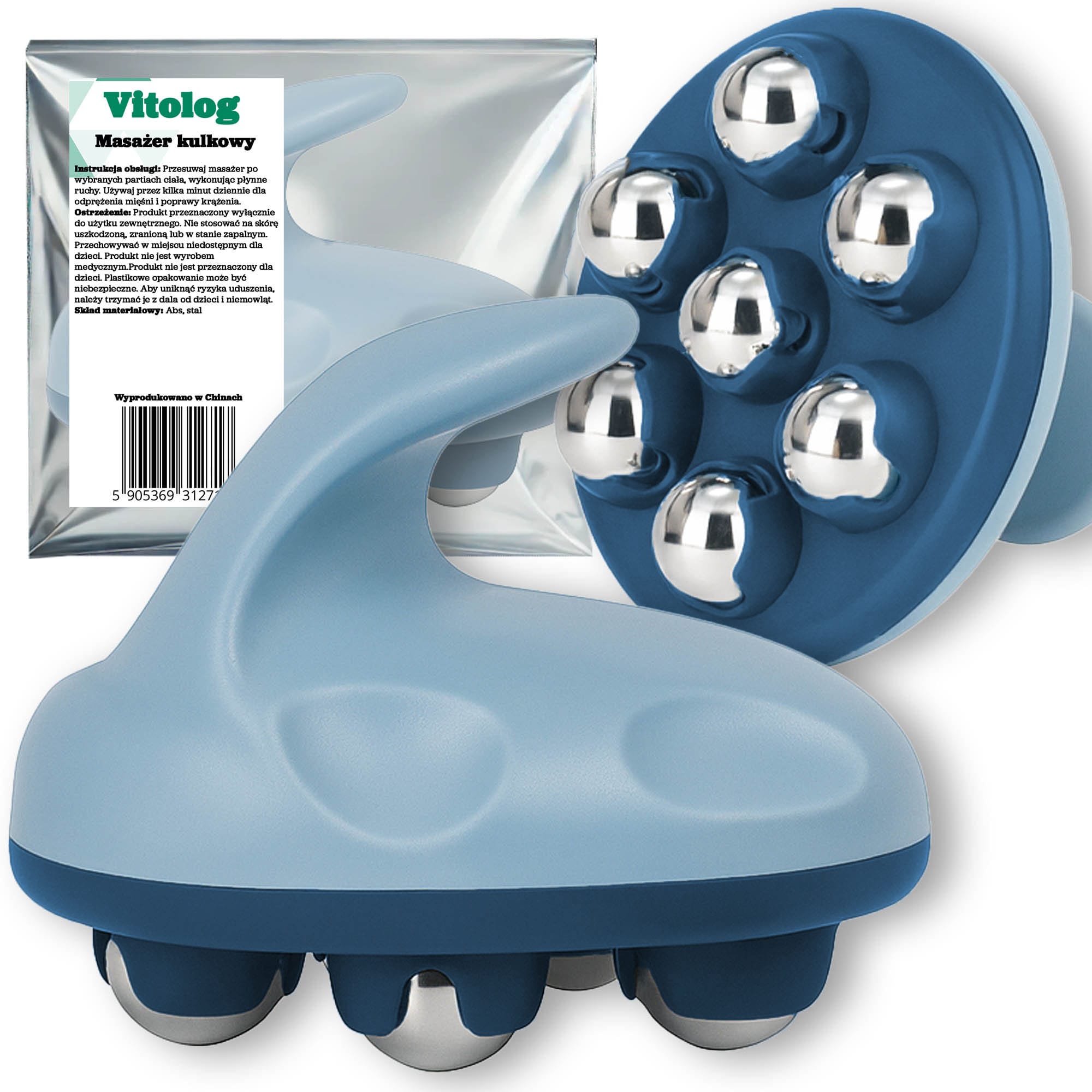 Masażer Antycellulitowy do Masażu Ciała Nóg Ud Pośladków Brzucha Karku 1 Masażer Antycellulitowy do Masażu Ciała Nóg Ud Pośladków Brzucha Karku