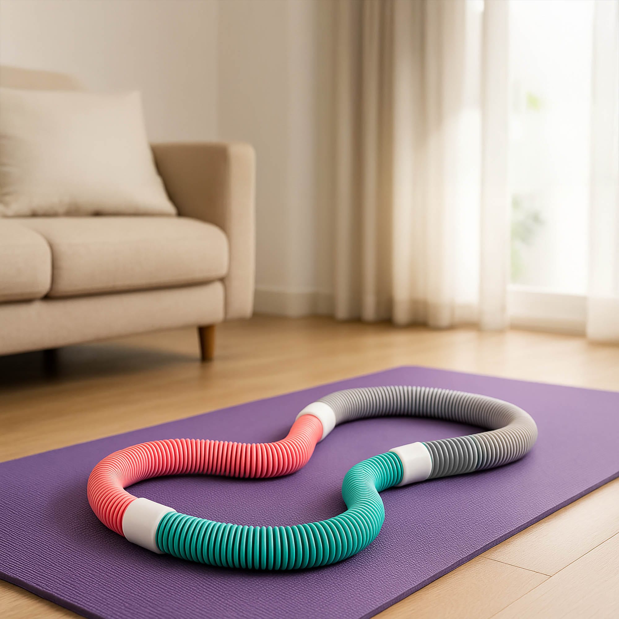 Hula Hop Z Obciążeniem Odchudzające Składane Koło Do Ćwiczeń Fitness Smart 6 Hula Hop Z Obciążeniem Odchudzające Składane Koło Do Ćwiczeń Fitness Smart - obrazek 6