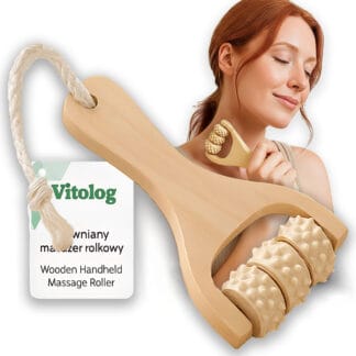 Drewniany Masażer Antycellulitowy do Ciała Nóg Ramion Brzucha Ud Cellulitu
