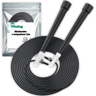 Skakanka Bokserska z Łożyskiem Treningowa Regulowana do Ćwiczeń Crossfit 3m