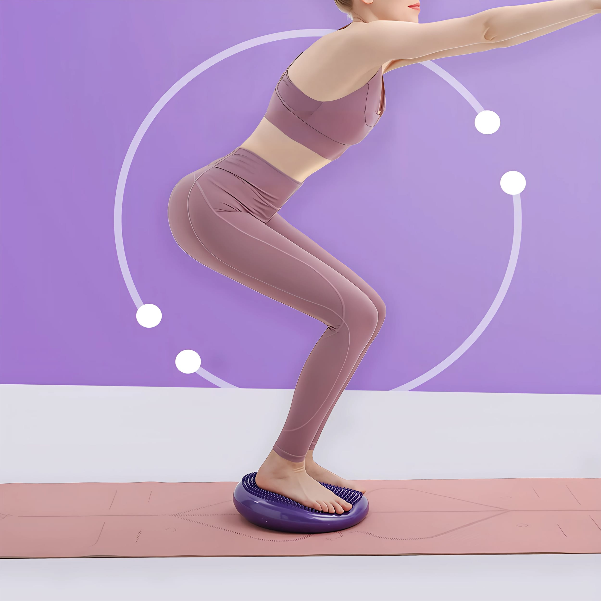 Poduszka Sensoryczna Dysk Sensoryczny do Ćwiczeń Jeżyk do Siedzenia Pompka 4 Poduszka Sensoryczna Dysk Sensoryczny do Ćwiczeń Jeżyk do Siedzenia Pompka - obrazek 4