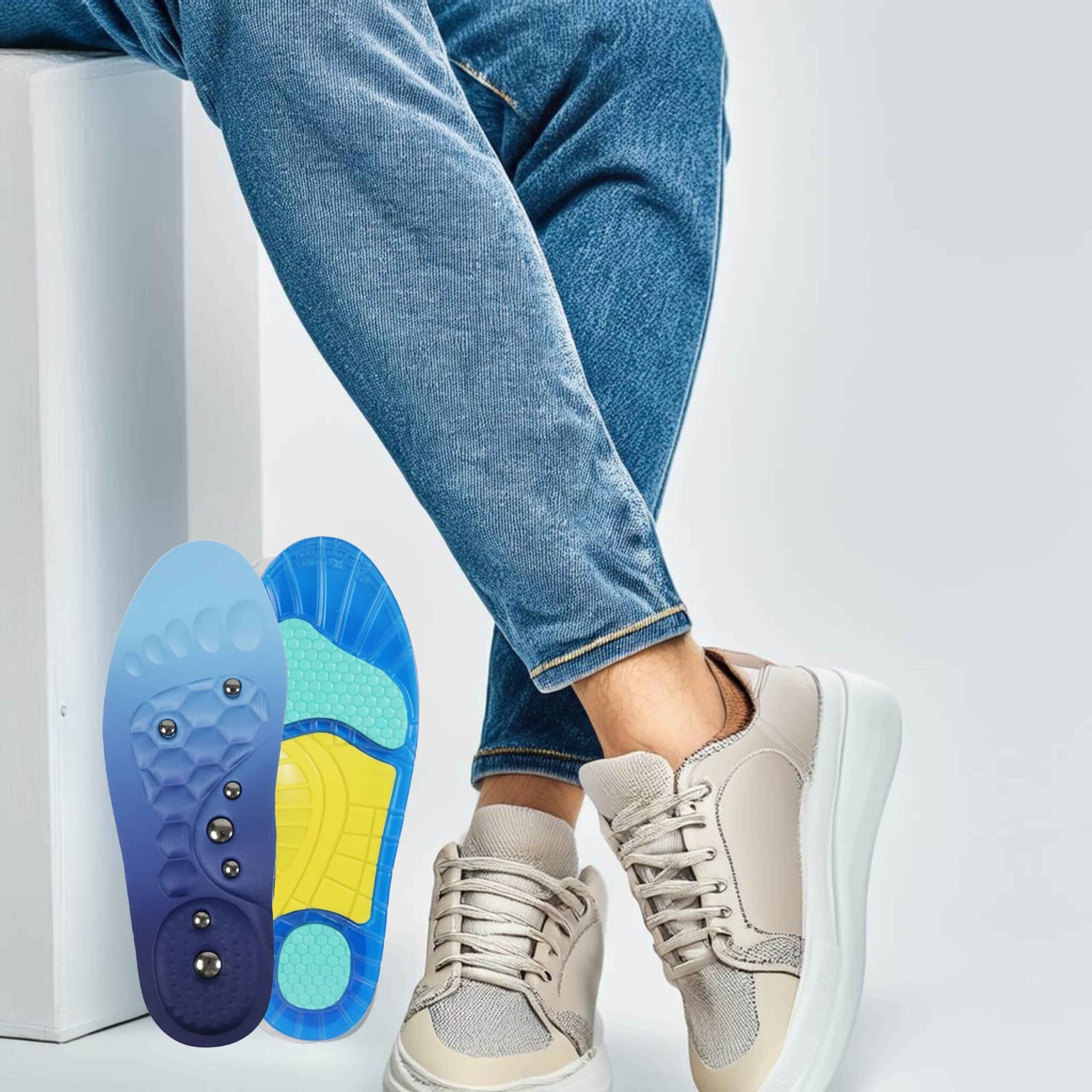 Wkładki Żelowe Magnetyczne Akupresurowe do Butów na Ból Stóp z 7 Magnesami 10 Wkładki Żelowe Magnetyczne Akupresurowe do Butów na Ból Stóp z 7 Magnesami - obrazek 10