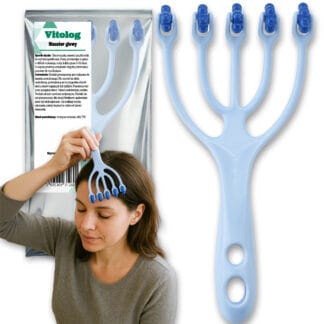 Masażer Do Skóry Głowy Włosów Drapaczka Grabki Masażu Skalpu Karku Ręczny