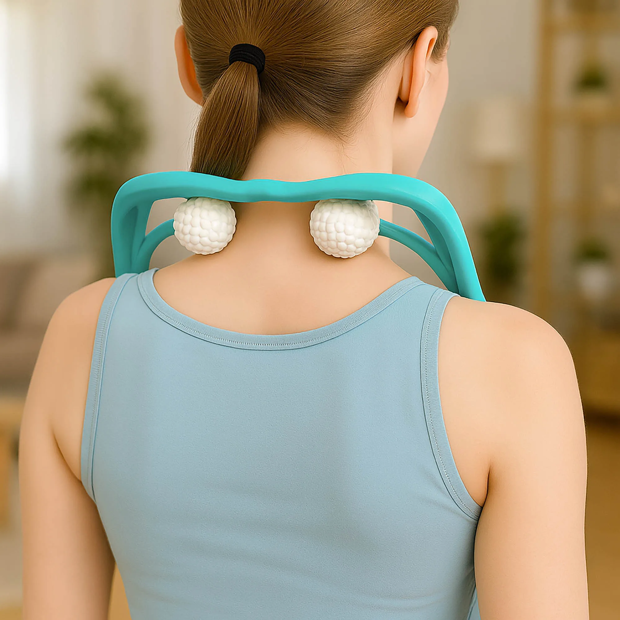 Masażer Shiatsu do Masażu Pleców Karku Szyi Nóg Ciała na Plecy Ręczny - obrazek 2