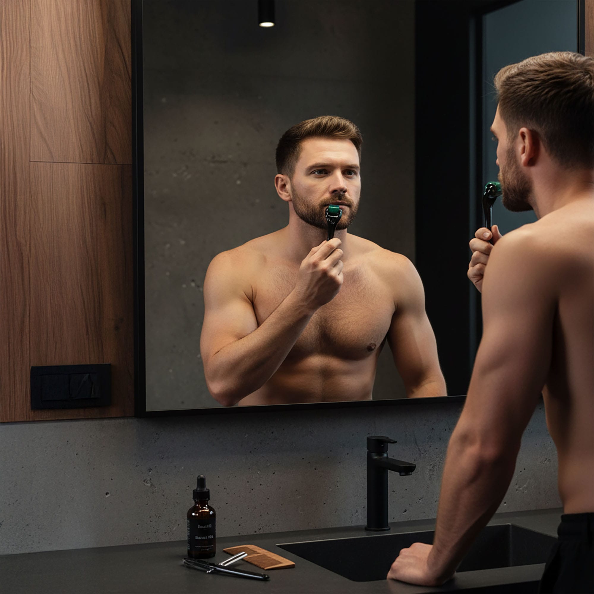 Derma Roller Mezoterapia Igłowa Masażer Roller Wałek do Masażu Twarzy 0,5 mm 3 Derma Roller Mezoterapia Igłowa Masażer Roller Wałek do Masażu Twarzy 0,5 mm - obrazek 3