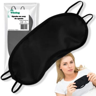 Maska Opaska na Oczy do Spania Snu Damska Męska Zasłona Klapki Przepaska