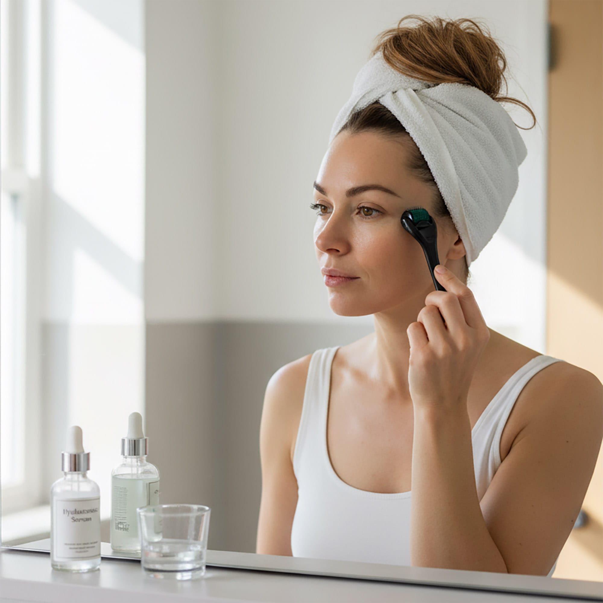 Derma Roller Mezoterapia Igłowa Masażer Roller Wałek do Masażu Twarzy 0,5 mm 10 Derma Roller Mezoterapia Igłowa Masażer Roller Wałek do Masażu Twarzy 0,5 mm - obrazek 10