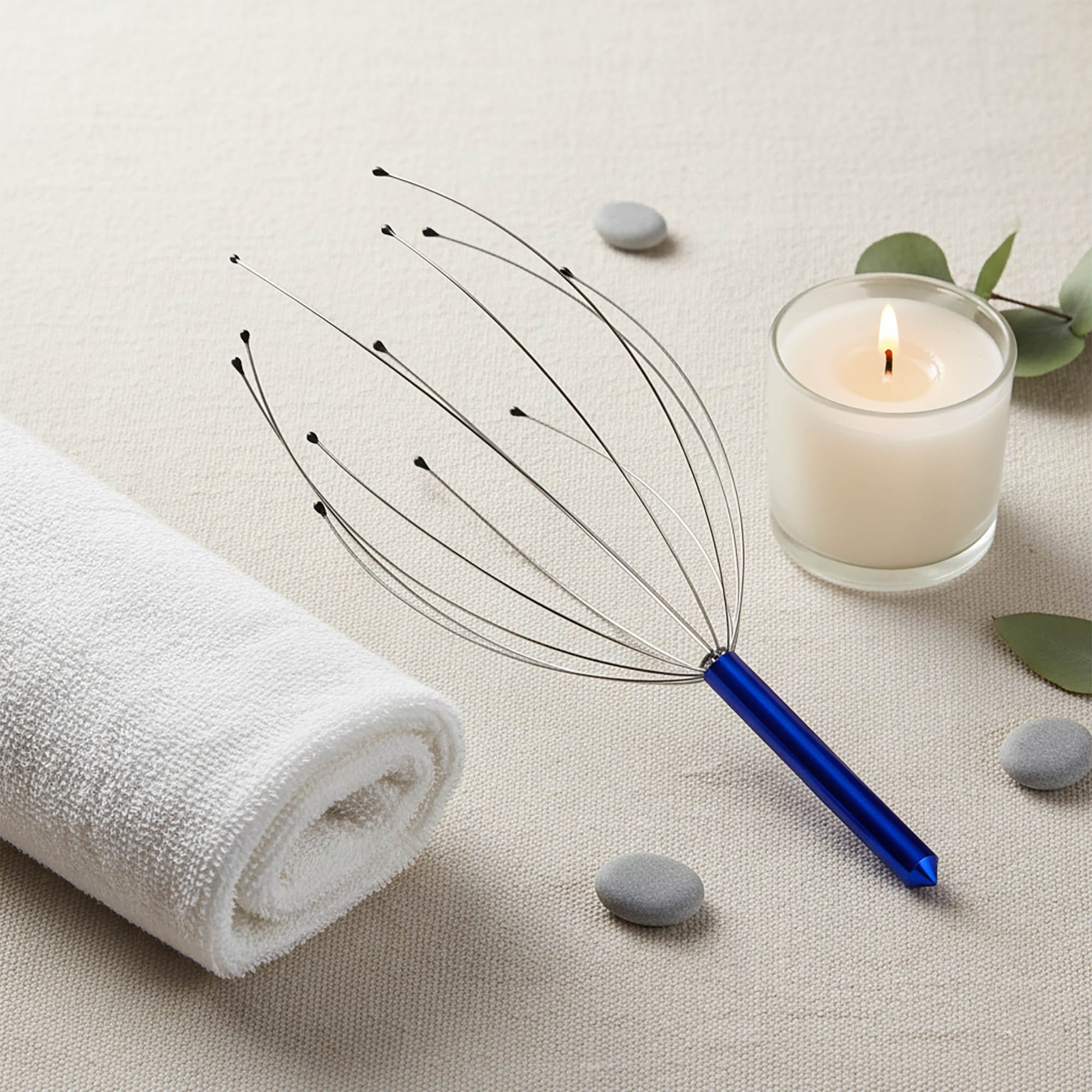 Masażer Ajurwedyjski do Masażu Skóry Głowy Skalpu na Porost Włosów Stalowy 9 Masażer Ajurwedyjski do Masażu Skóry Głowy Skalpu na Porost Włosów Stalowy - obrazek 9