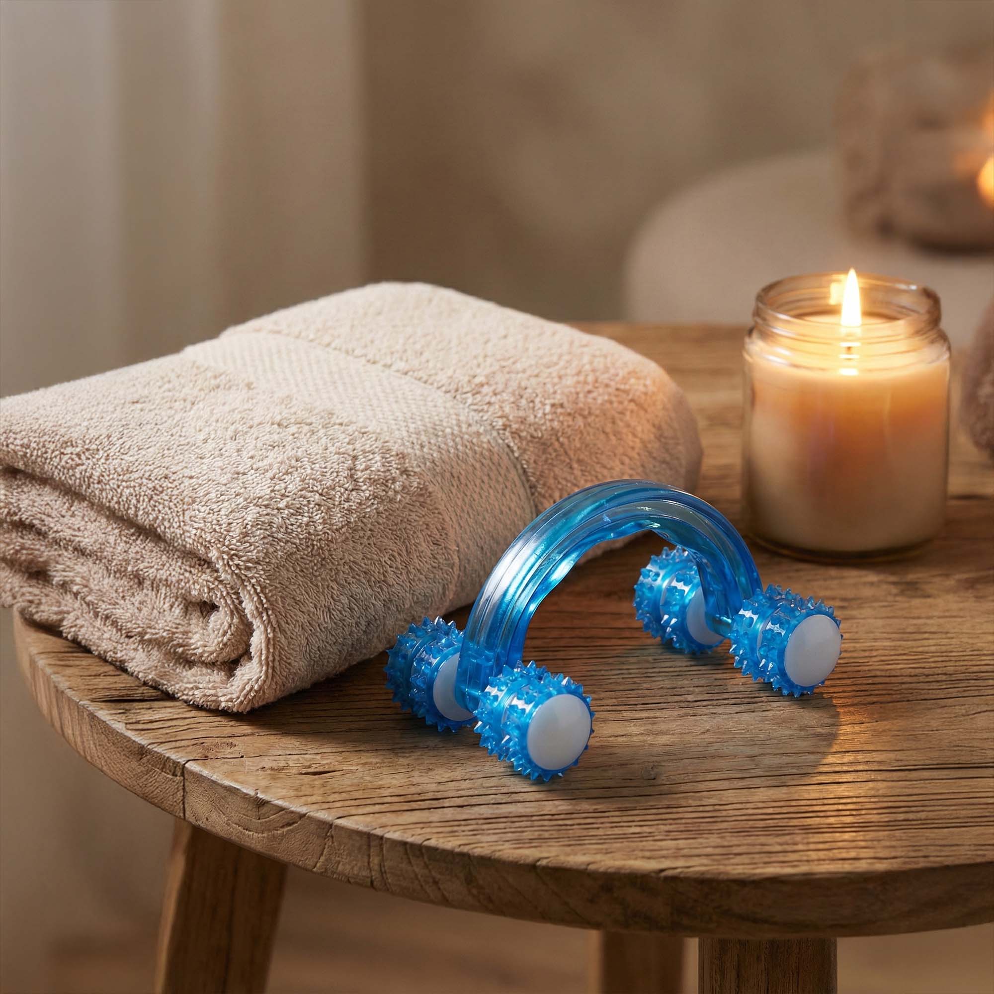 Masażer Antycellulitowy Roller Rolka do Masażu Ciała Pleców Nóg Rąk Stóp Ud 7 Masażer Antycellulitowy Roller Rolka do Masażu Ciała Pleców Nóg Rąk Stóp Ud - obrazek 7