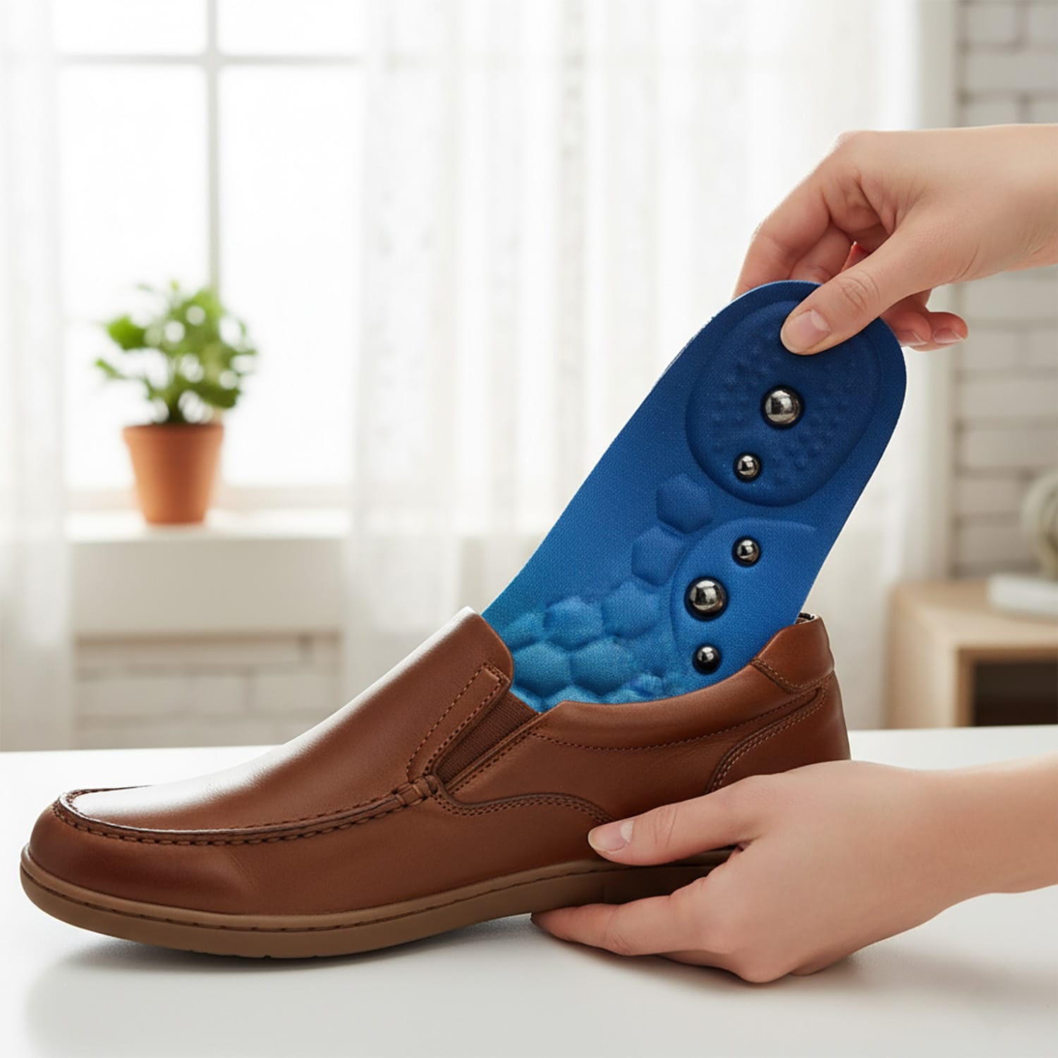 Wkładki Żelowe Magnetyczne Akupresurowe do Butów na Ból Stóp z 7 Magnesami 6 Wkładki Żelowe Magnetyczne Akupresurowe do Butów na Ból Stóp z 7 Magnesami - obrazek 6