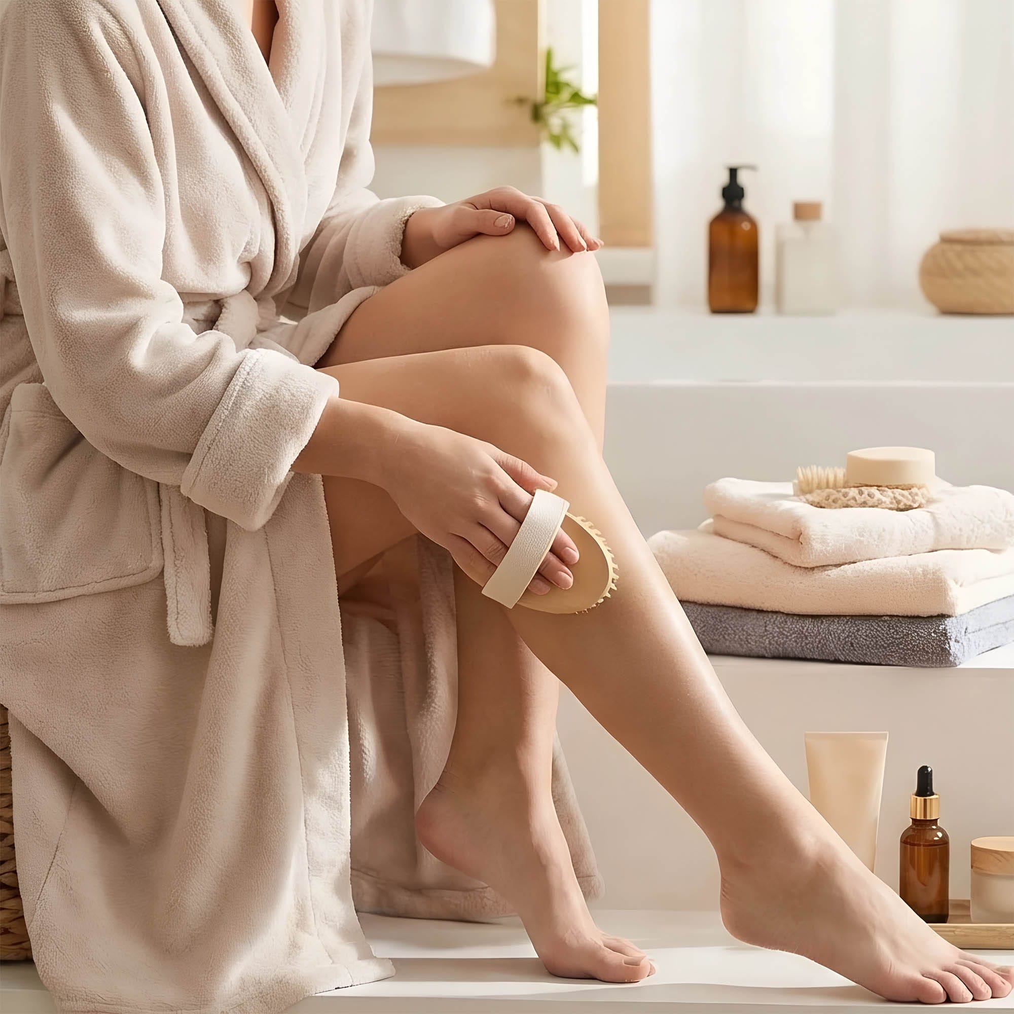 Szczotka do Masażu na Sucho Ciała Cellulitu Nóg Ud Masażer Antycellulitowy 3 Szczotka do Masażu na Sucho Ciała Cellulitu Nóg Ud Masażer Antycellulitowy - obrazek 3