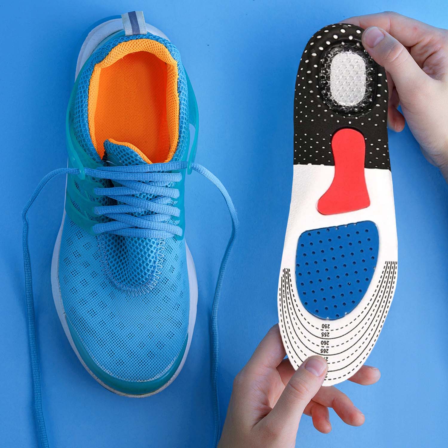 Sportowe Wkładki do Butów Amortyzujące na Bolące Stopy Ostrogi Pięty 9 Sportowe Wkładki do Butów Amortyzujące na Bolące Stopy Ostrogi Pięty - obrazek 9