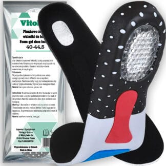 Sportowe Wkładki do Butów Amortyzujące na Bolące Stopy Ostrogi Pięty