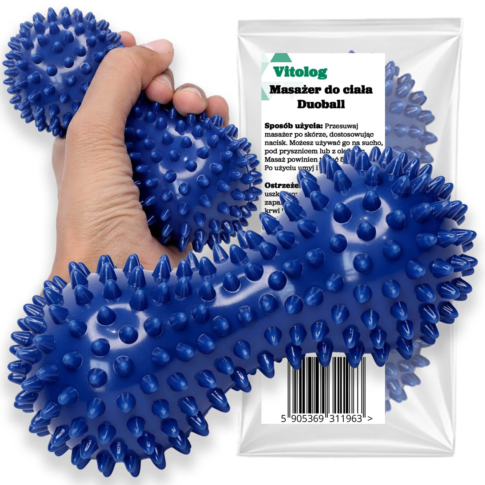 Podwójna Piłeczka do Masażu Mięśni Ćwiczeń Rehabilitacyjna Masażu Duoball 1 Podwójna Piłeczka do Masażu Mięśni Ćwiczeń Rehabilitacyjna Masażu Duoball