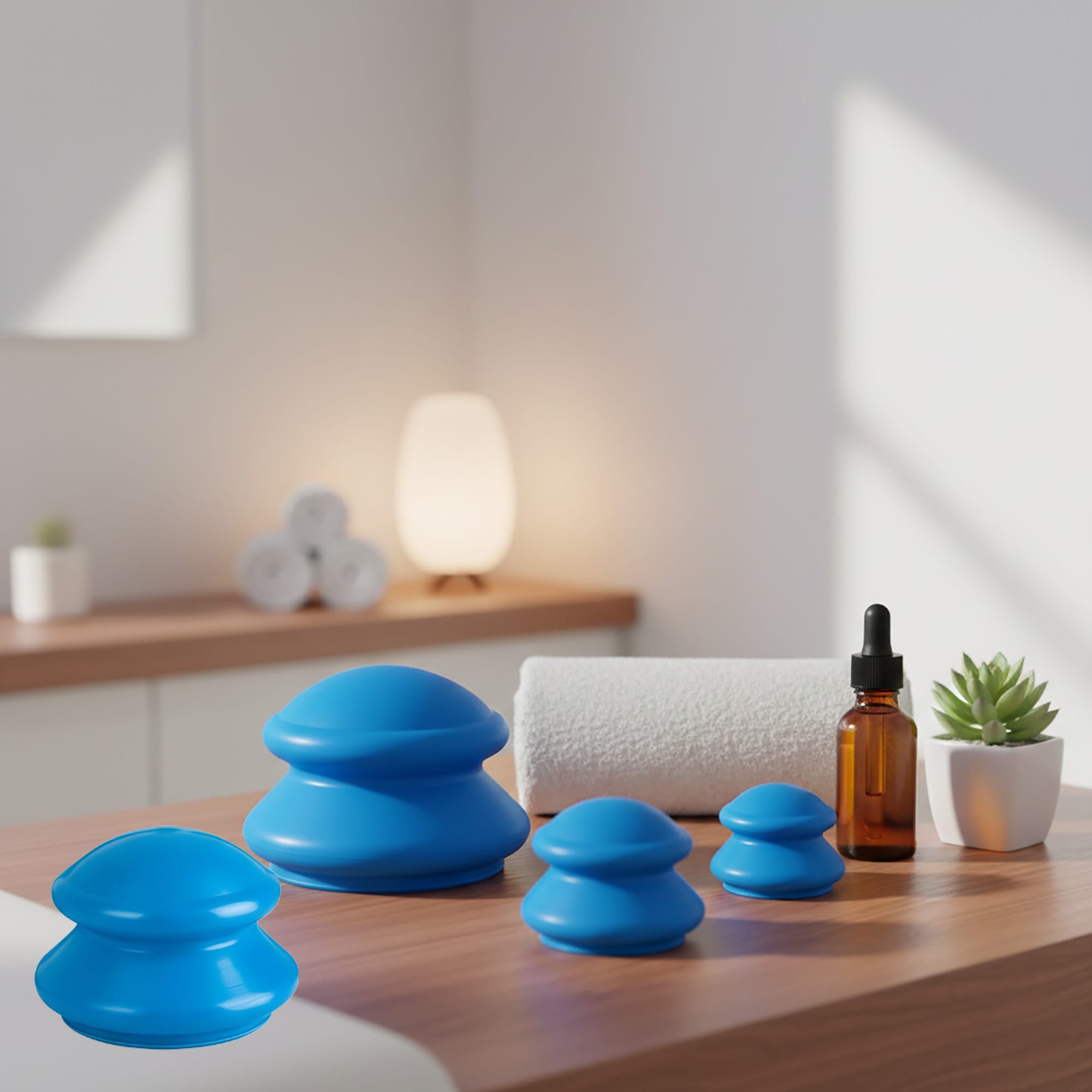 Bańki Chińskie Gumowe Próżniowe Bezogniowe do Masażu na Cellulit 4 sztuki 7 Bańki Chińskie Gumowe Próżniowe Bezogniowe do Masażu na Cellulit 4 sztuki - obrazek 7